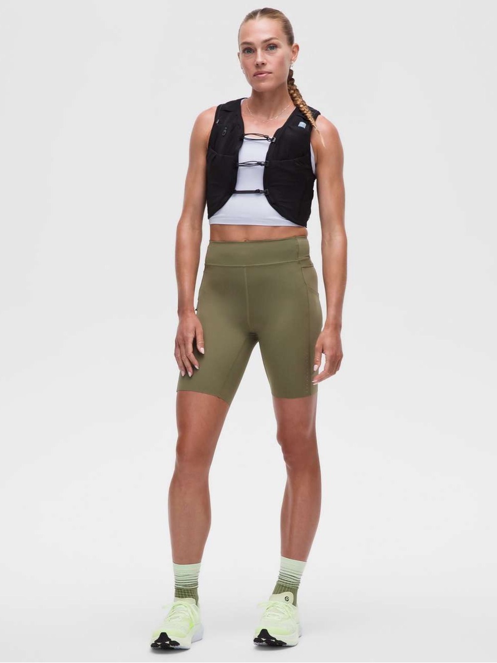 Lululemon Fast & Free Short 8” Light Special Edition Bay Leaf NWT Size 0